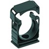 Tubing holders, (W x H) 33 x 26.5 mm, head Ø 21.2 mm, PA, black, for hose mounting, 15030028016