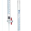 EISCO CH0233B 50mL Acrylic Burette, Class B - 0.1mL With PTFE Key Stopcock
