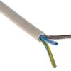 Sieciowy kabel zasilający 3 Core Polichlorek winylu PVC Sheath Biały 9.4mm od , 500 V