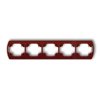TREND Ramka pozioma 5 pięciokrotna brązowy 4RH-5 KARLIK