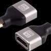 SP10-01058 Adapter, HDMI-D connector/HDMI-A socket, 8K 60 Hz
