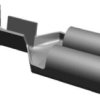 TE Connectivity Konektor płaski FASTIN-FASTON .250 Żeńskie Czarny 6.35 x 0.81 mm długość 19.4mm Izolacja: Nieizolowane