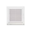Kratka wentylacyjna 180x180 mm z siatką i kołnierzem prostokątnym 138x138 mm biała EL180A VENTIKA
