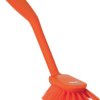 Szczotka do szorowania, dł. włosia: 23mm, Średni, Pomarańczowy, PET, zastosowanie: Maszyny, Szczotka do mycia naczyń