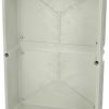 Fibox Base, PC Openings, 6x size 2 flange 3530317 Część dolna obudowy poliwęglan szaro-biały (ral 7035) 1 szt.