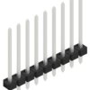 Pin header, 9 pole, pitch 2.54 mm, straight, black, 10058488