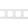 Simon 54 Premium Ramka poczwórna biała DR4/11