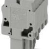 Plug, spring balancer connection, 0.08-6.0 mm², 4 pole, 32 A, 8 kV, gray, 3042926