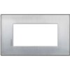 AXOLUTE Ramka 1 pojedyncza prostokątna AIR 4 moduły chrom szczotkowany HW4804CRS LEGRAND