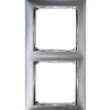 VALENA Ramka podwójna pozioma aluminium 770352