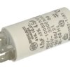 Kondensator; polipropylenowy; silnikowy (rozruchowy); 416100764; 4,5uF; 425V AC; fi 28x55mm; konektory 6,3mm; śruba bez nakrętki