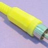 Wtyk RCA CINCH plastik żółty