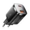 Ładowarka sieciowa ESSAGER ES-CD45 33W USB-A QC + USB-C PD+PPS GaN