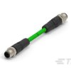 Cat5e Kabel Ethernet TAD14741111-020 długość 2 m TE Connectivity Zielony Polichlorek winylu 4 średnica 6.5 mm OD