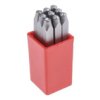 Zestaw Wybijaków Cyfr, H 2.5Mm, 9-Szt., (0 › 8), Rs Pro