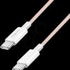 CU0343 Sync and charging cable, USB-C -> C, 60 W, pink, 0.5 m
