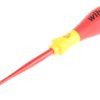 Wkrętak izolowany rozmiar końcówki: 4 mm, grot Płaska Wiha długość ostrza: 100 mm Wkrętak izolowany