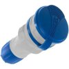 Gniazdo przenośne z klapką 16A z/u SCHUKO 250V IP44 szary/niebieski GN-44S W-01149