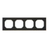 SIMON55 czarny inox metal TRN4/190 Ramka 4-kr
