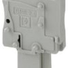Plug, spring balancer connection, 0.08-4.0 mm², 1 pole, 24 A, 6 kV, gray, 3043161