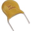 Vishay Jednowarstwowy kondensator ceramiczny (SLCC) 1kV dc 120 pF Otwór przelotowy Dysk ceramiczny S3N ±10 % F 125 °C