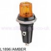 LES/S6/8 flange lampholder AMBER (L1896A/amber) - BLP