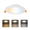 Oprawa podtynkowa downlight LED, 9W, 780lm, IP20, CCT, okrągła, biała, ALEXIS HOROZ