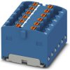 Distribution block, push-in connection, 0.14-2.5 mm², 12 pole, 17.5 A, 6 kV, blue, 3002865