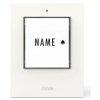 m-e 41430 Bell Button Backlit Incl. Nameplate White for 1-Family House