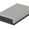 PS enclosure, (L x W x H) 188 x 110 x 40 mm, light gray/graphite gray, IP40, 05434000