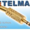Wtyk mały jack 3,5mm 3.5 stereo złoty metal HI-END