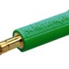 2.4 mm plug, solder connection, 0.5 mm², green, FK 04 L AU / GN