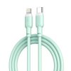 KABEL WTYK USB-C - WTYK LIGHTNING (IPHONE) 1,0M PD 20W NB208A ZIELONY/GREEN (C2C-10-NB208A-G)