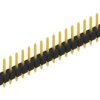 Pin header, 20 pole, pitch 2.54 mm, straight, black, 10046162