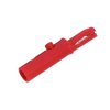 Krokodylek średni plastik z gn. banan. 4mm czerwony / KK1-RD