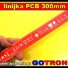 Linijka 30cm PCB czerwona