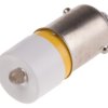 Lampka kontrolna Żółty 48V ac/dc BA9s LED średnica 10mm długość 24mm
