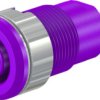4 mm socket, flat plug connection, mounting Ø 12.2 mm, CAT III, purple, 23.3060-26