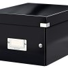 Pudło do archiwizowania, format: A5, Czarny, Wytrzymała laminowana płyta pilśniowa (PP), 220 x 160 x 282mm
