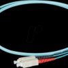 O0314FT.15 Duplex jumper LC-SC 50/125µ, OM3, aqua, 15m