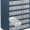 Steel magazine, with 24 drawers, blue, (L x W x D) 435 x 357 x 255 mm, STAHLMAGAZIN 250/24-1