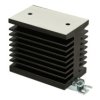 Radiator; GHS-7; do SSR 1-fazowych; z uchwytem TS35 na szynę DIN; z otworami; czerniony; 2,45K/W; 70mm; 45mm; 62mm; Greegoo