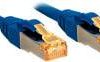 kabel LAN LINDY 47275, 1 szt., RJ45, CAT 6, S/FTP, 0.30 m, niebieski