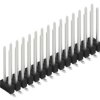 Pin header, 30 pole, pitch 2.54 mm, angled, black, 10050031