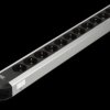 330.073 Power strip, 12 x Type F - CEE 7/3, black-silver