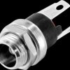 DCE5BL DC-Chassis socket 2.5 mm solder with thread
