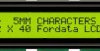 Wyświetlacz alfanumeryczny LCD, , Alfanumeryczny, podświetlanie LED, Fordata