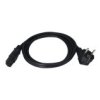 Kabel Zasilający Omy Do Serwera Z Wtyczką Iec C15 10A Czarny 1,8M