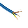 Przewód zasilający RS PRO H05VV-F 3 Core 100 m Polichlorek winylu Sheath Niebieski 11.4 mm OD, 300/500 V 70 °C
