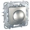 UNICA TOP Ściemniacz Przyciskowo-obrotowy 40-400VA aluminium MGU50.511.30Z SCHNEIDER ELECTRIC